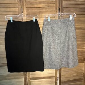 Elegant Black and Gray Womens Skirt bundle. Size 0